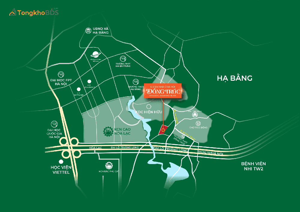 Nhà ở xã hội Đồng Trúc - Hạ Bằng (NOXH Tân Xã - Thạch Thất)